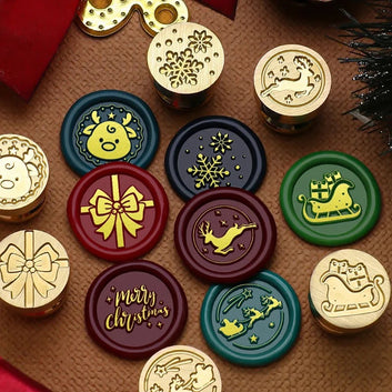 Christmas themed Mini Wax Seal Stamp head