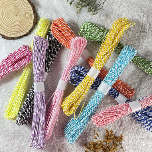 Multi-Coloured Twisted Paper Rope