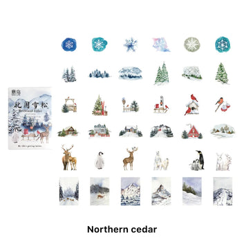 Northern cedar theme Sticker Box