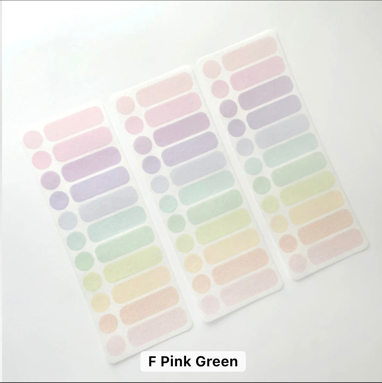 Solid Color Plaid Label Sticker - Journal Carnival