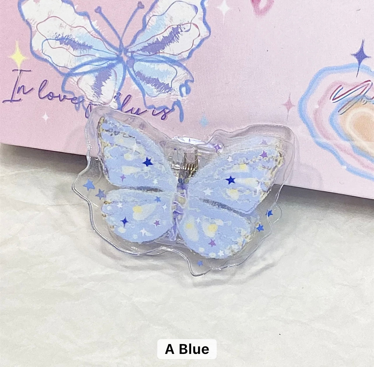 Acrylic butterfly clips - Journal Carnival