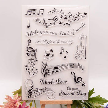 Clear silicone stamp