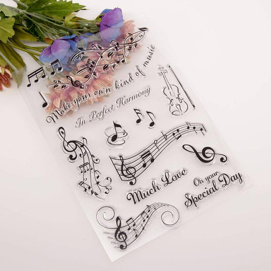 Clear silicone stamp