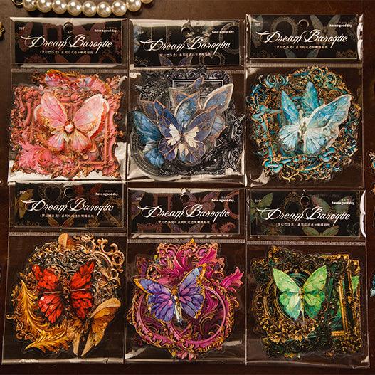 Dream Baroque Butterfly Series Stickers - Journal Carnival