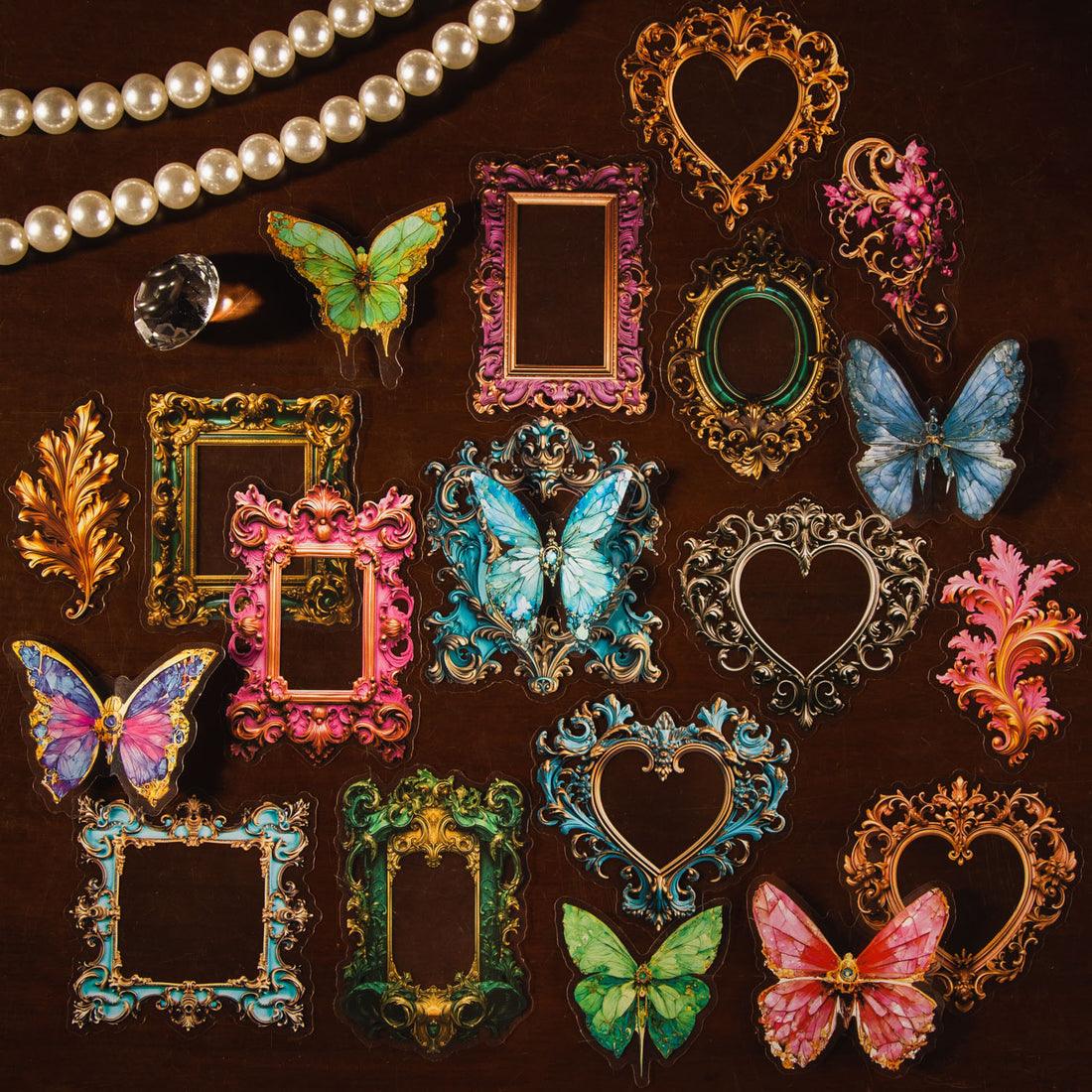 Dream Baroque Butterfly Series Stickers - Journal Carnival