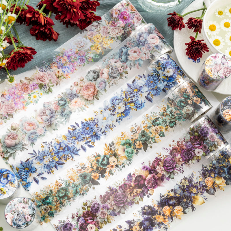 Blooming all seasons Series Die-cutting Pet Tape