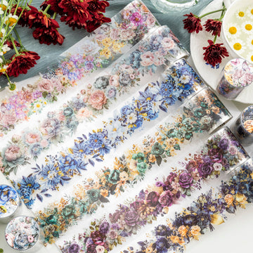 Blooming all seasons Series Die-cutting Pet Tape