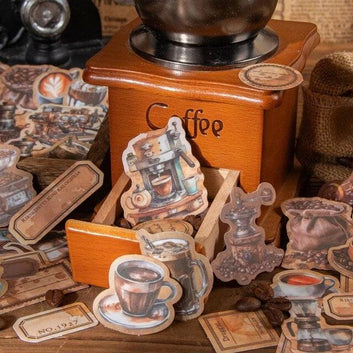 Vintage Coffee Theme Sticker