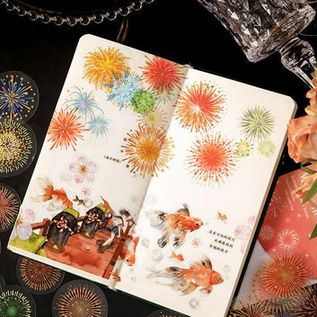 Fireworks Holographic Pet Stickers