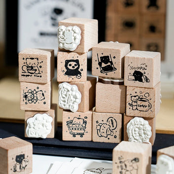 Yoofun-Cute Little Black Cat Decoration Stamp