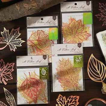 A fallen Leaf Series Die-cut Papers