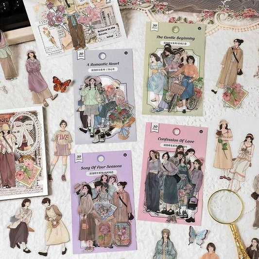 Fashion Girl Aesthetic Stickers