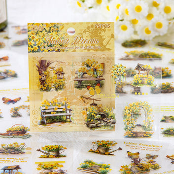 Flower Garden Series PET Sticker Sheets