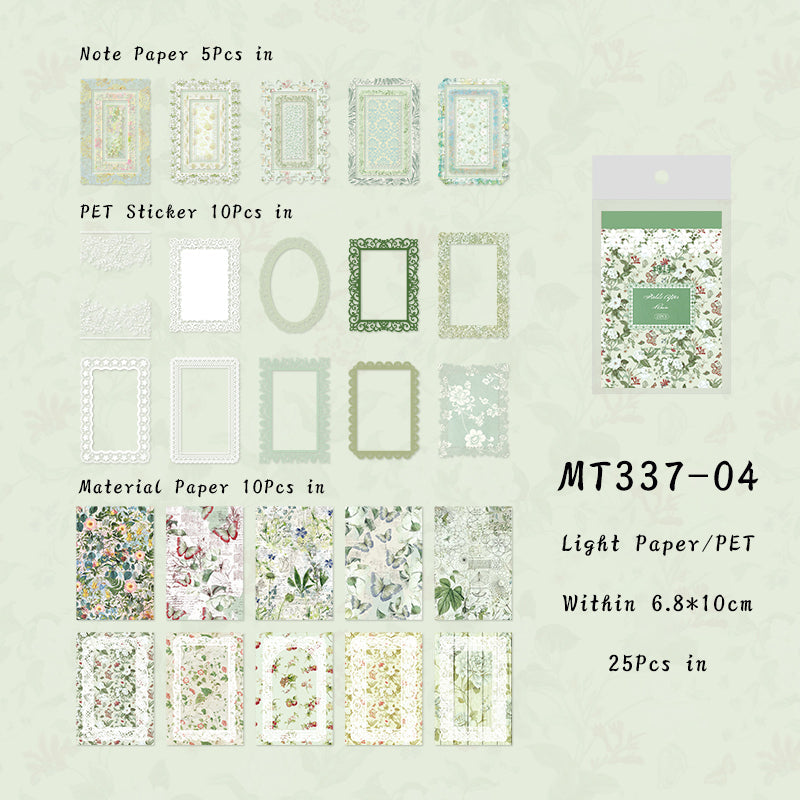Lace Flower Island series material paper