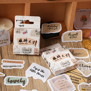 Broken Word Series Sticker Box