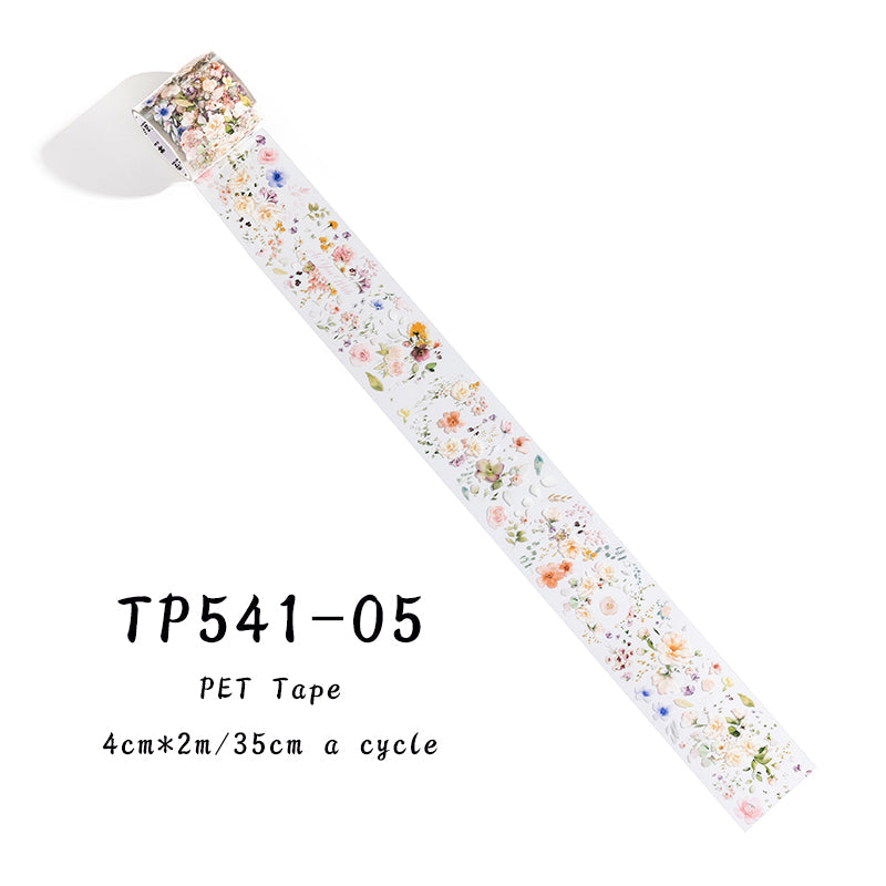 Flower wind letter series Pet tape