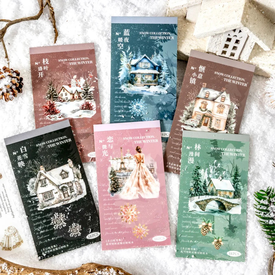 Winter Snow Collection Series Sticker Book