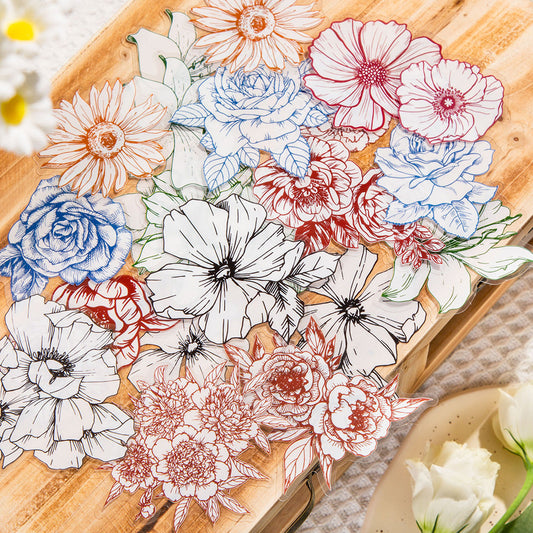 Blooming Period Flower Sticker