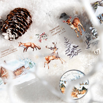 Winter Scenery Series Die cutting Pet Tape