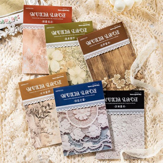 Muxia lace series material paper