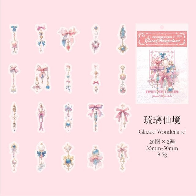 Jewellery Fantasy Series Stickers - Journal Carnival