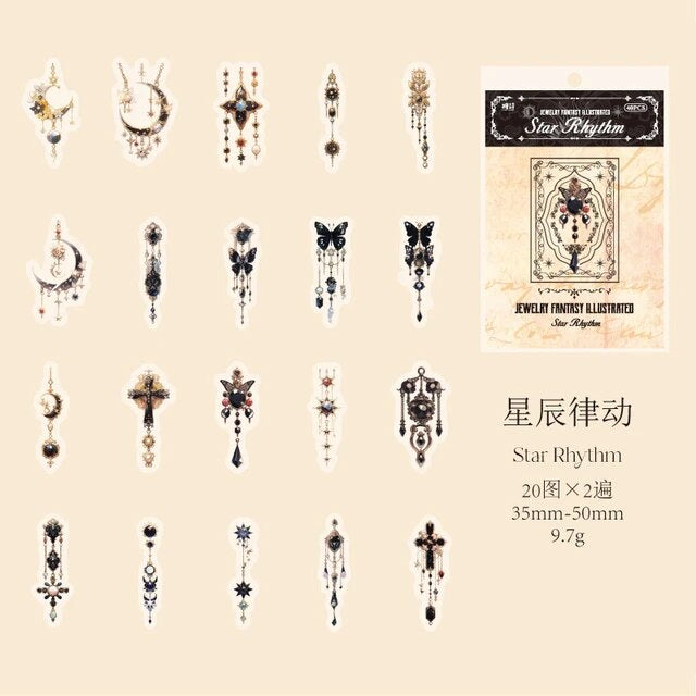 Jewellery Fantasy Series Stickers - Journal Carnival