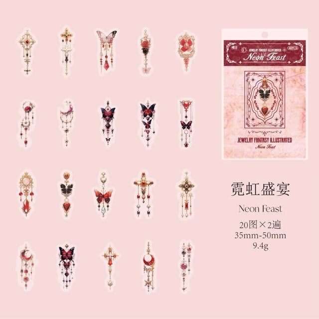 Jewellery Fantasy Series Stickers - Journal Carnival