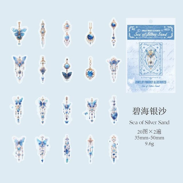 Jewellery Fantasy Series Stickers - Journal Carnival