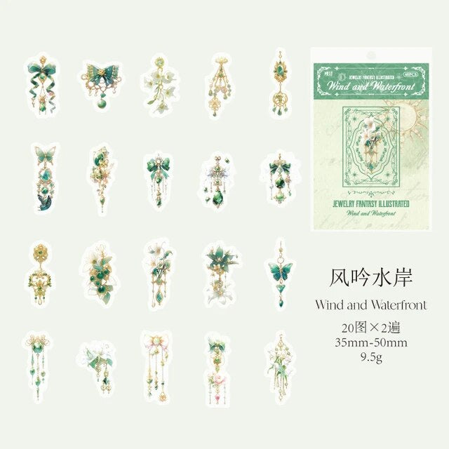 Jewellery Fantasy Series Stickers - Journal Carnival