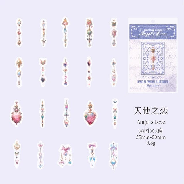 Jewellery Fantasy Series Stickers - Journal Carnival