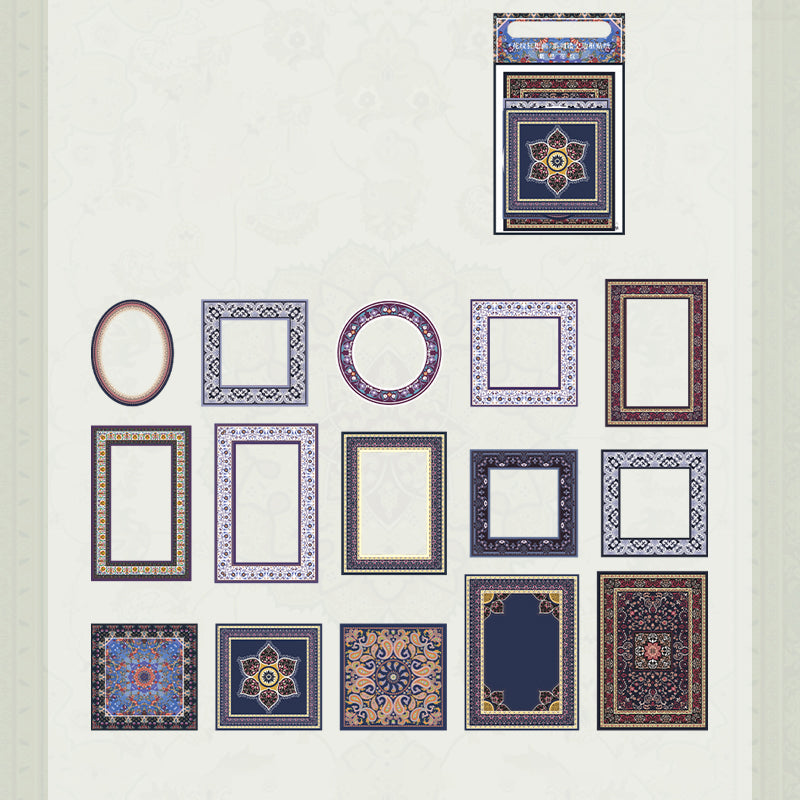 Rhapsody of pattern series Hollow out Frame Papers - Journal Carnival