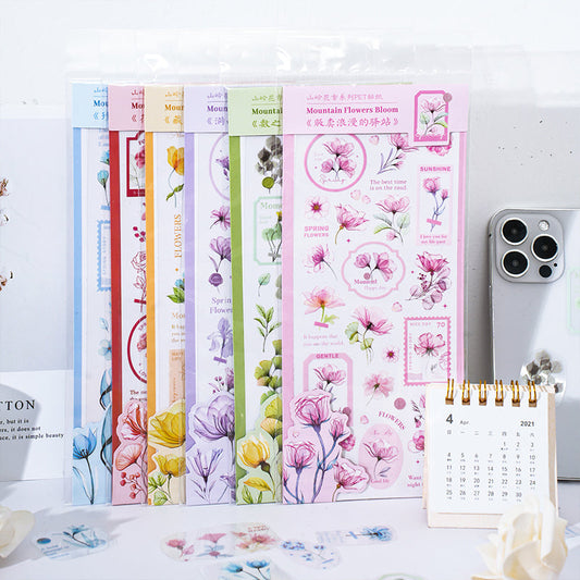 3D Floral Journal Botanical Stickers