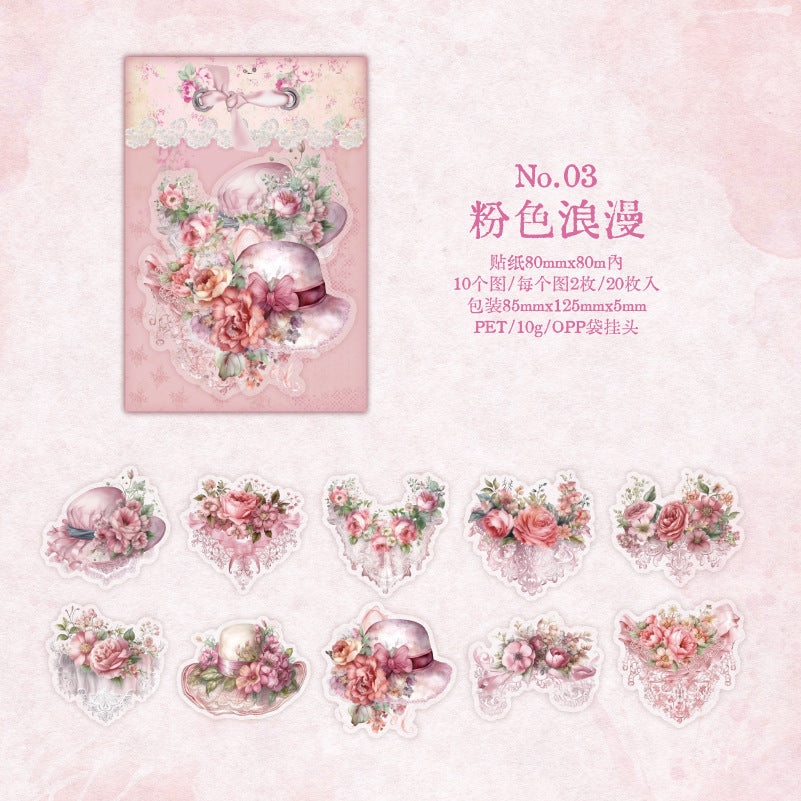 floral afternoon filled with fragrance series PET sticker - Journal Carnival