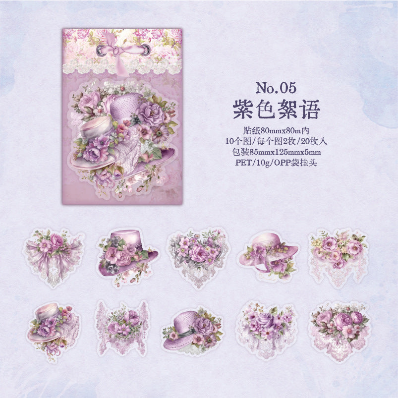 floral afternoon filled with fragrance series PET sticker - Journal Carnival