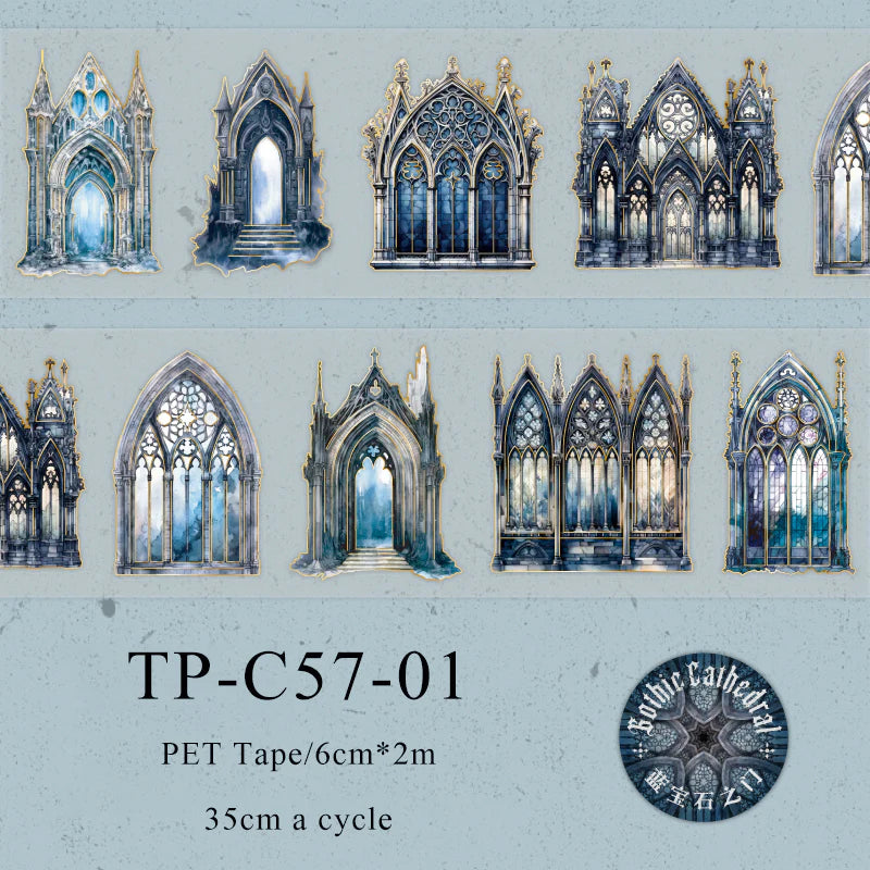 Gothic Church series PET Tape - Journal Carnival