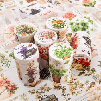 Manor Diary Series Vintage Plant Washi Tape