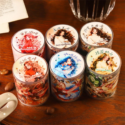 Coffee Girl Series PET Tape