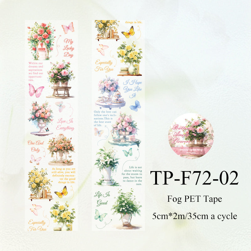 Beautiful Garden Series Fog Pet Tape - Journal Carnival