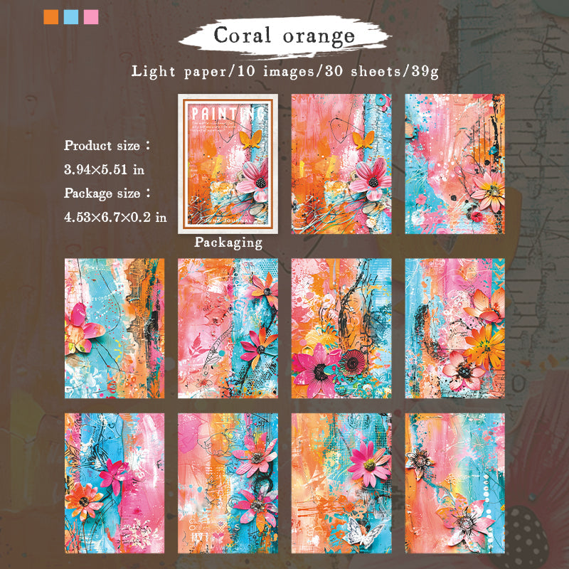 Art Painting Series Scrapbook Paper - Journal Carnival