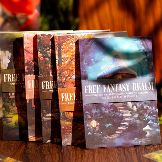 Free Fantasy Realm Series Scrapbook Paper