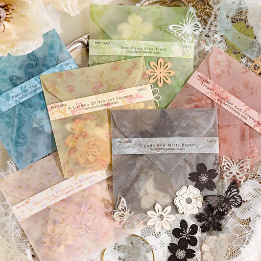 Encounter Garden Series Hollow out Material Paper