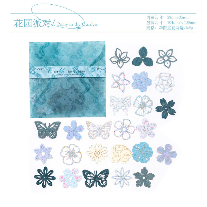 Encounter Garden Series Hollow out Material Paper - Journal Carnival