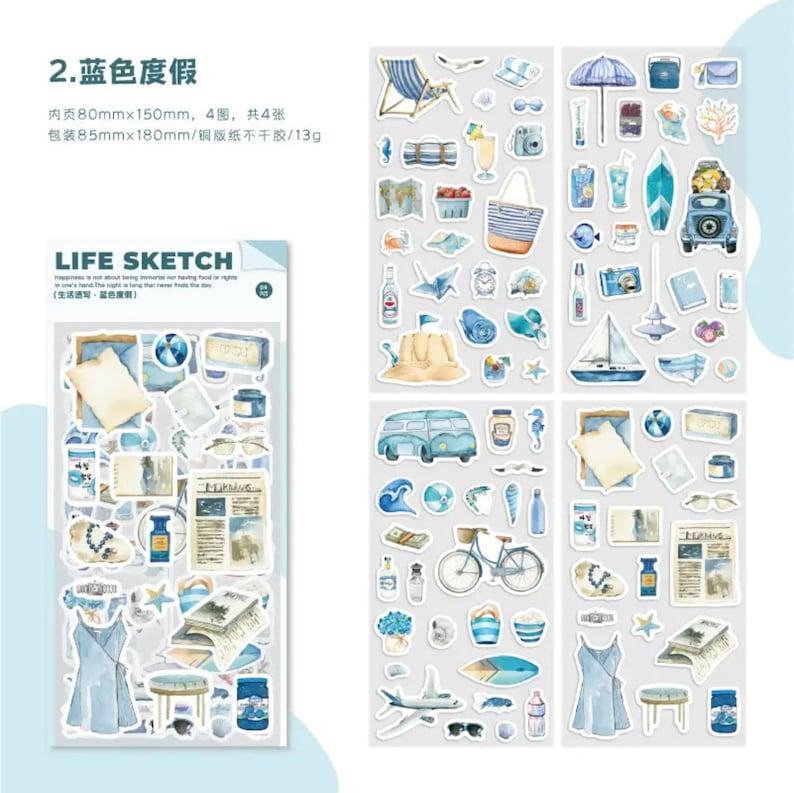 Life sketches series sticker - Journal Carnival