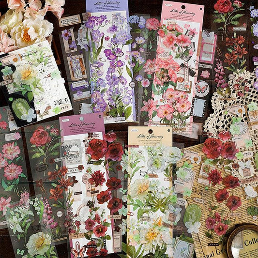 Vintage Nature Sticker Strips Set