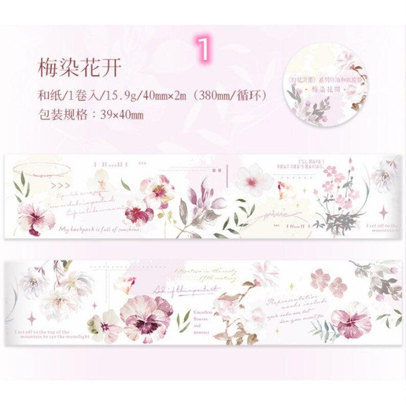 Spring Garden Series Floral Washi Tape