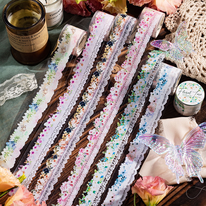 Floral Lace Series Pet Tape - Journal Carnival