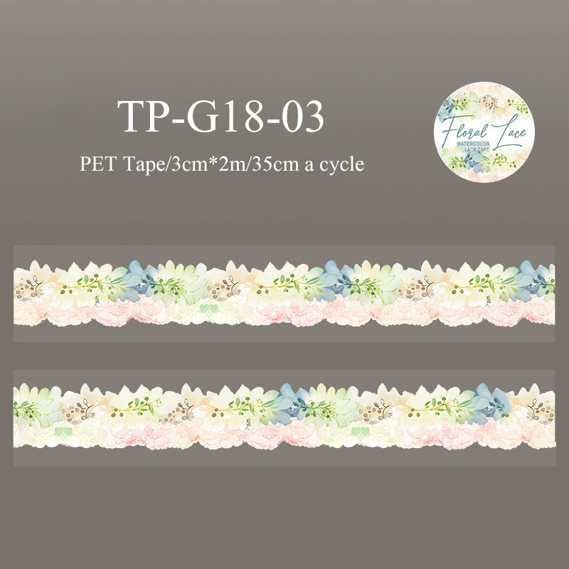 Floral Lace Series Pet Tape - Journal Carnival