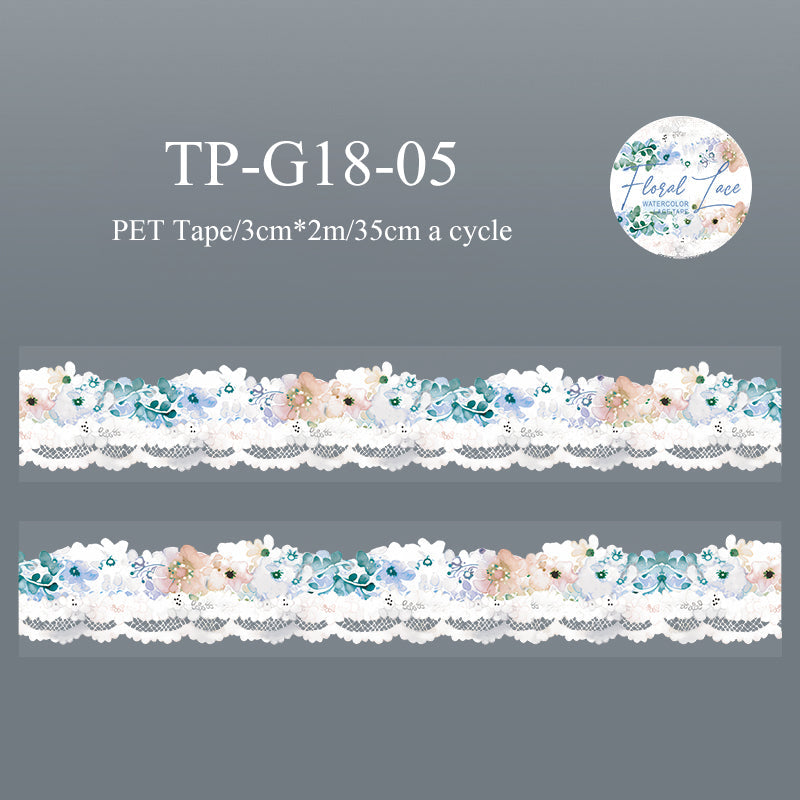 Floral Lace Series Pet Tape - Journal Carnival