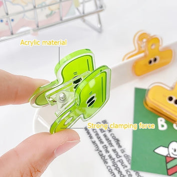 Cute expression eyes Acrylic clip