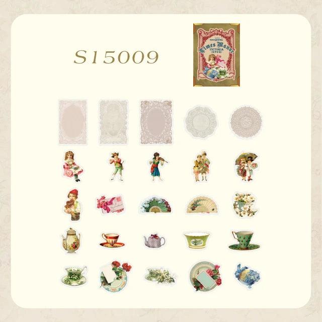 Victorian Style Stickers - Journal Carnival